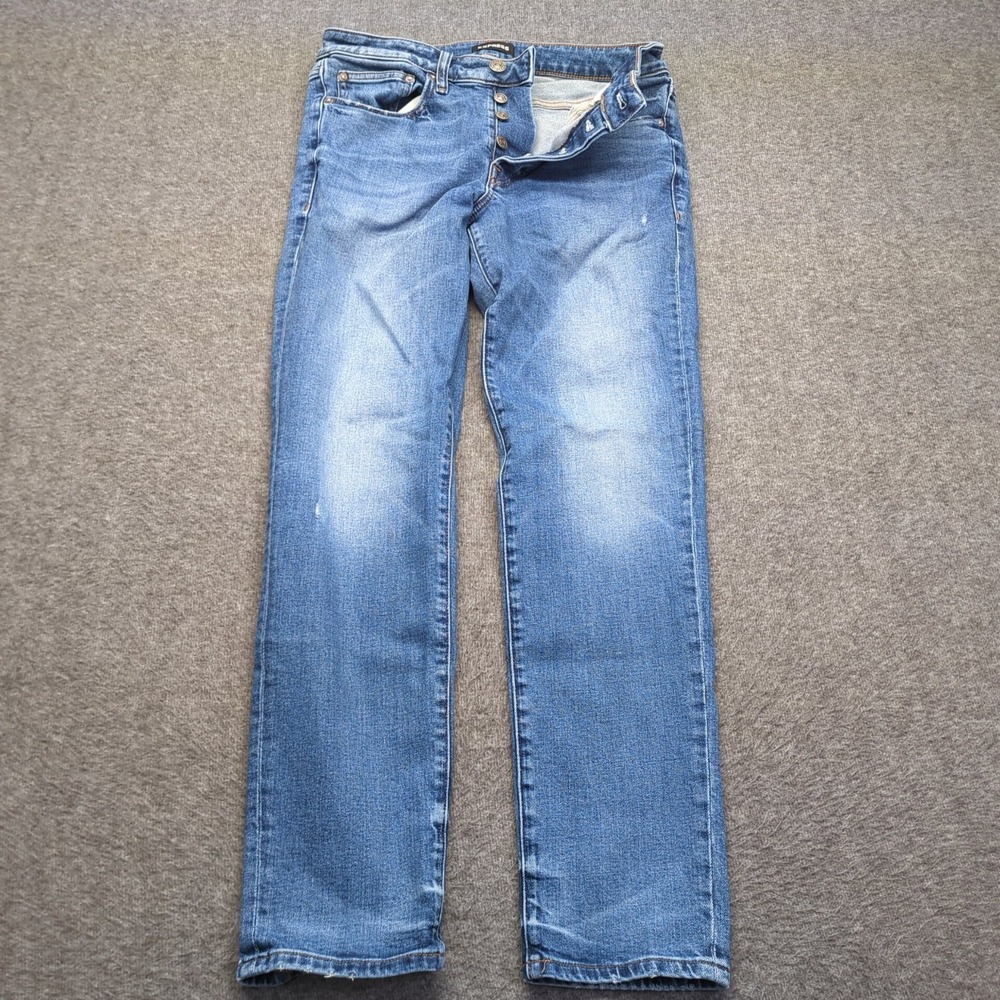 Express Jeans Mens 30x32 Blue Slim Stretch Faded Casual Preppy Classic American